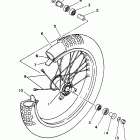 YZ 80 Переднее колесо
