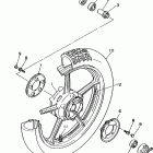 XV1100SJ/XV1100J/XV1100SJC/XV1100JC Переднее колесо