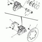 WR 250 Задний суппорт тормозной