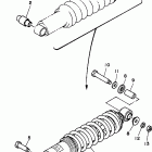 XT350J/XT350JC Задняя подвеска