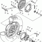 XV1100SJ/XV1100J/XV1100SJC/XV1100JC Заднее колесо
