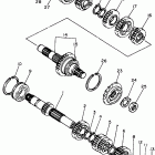 XJ600SJ/XJ600SJC Трансмиссия