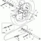 YZ 125 Заднее колесо