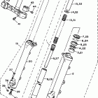 XV1100SJ/XV1100J/XV1100SJC/XV1100JC Передняя вилка