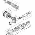 XV750H Virago 750 Промежуточный ведущий вал