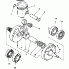 WR 250 Коленчатый вал и Поршень