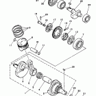 TRAILWAY-TW 200 Коленчатый вал и Поршень