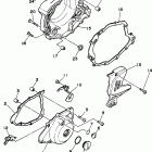 XT225J/XT225JC Крышка картера двигателя