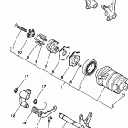 XT350J/XT350JC Вилки переключения