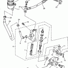 XJ600SJ/XJ600SJC Задний торм цилиндр
