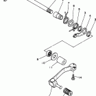 XT350J/XT350JC Вал переключения