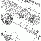 XV1100SJ/XV1100J/XV1100SJC/XV1100JC Сцепление