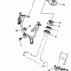 XT350J/XT350JC Рулевое управление
