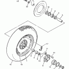 VMX12J V-MAX 1200 Заднее колесо