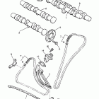 VMX12J V-MAX 1200 Цепь механизма газораспределения
