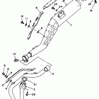 XT225J/XT225JC Выхлопная система