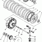 XT350J/XT350JC Сцепление