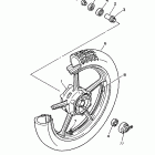 XV750H Virago 750 Переднее колесо