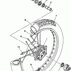 XV250HC/XV250H Переднее колесо