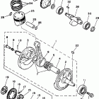 XT350J/XT350JC Коленчатый вал и Поршень