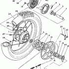XT350J/XT350JC Заднее колесо