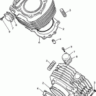 XV1100SJ/XV1100J/XV1100SJC/XV1100JC Цилиндр