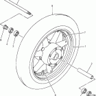 ROYAL STAR BOULEVARD-XVZ13ATJ/XVZ13ATJC/XVZ13AJ/XVZ13AJC Переднее колесо