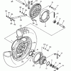 XV750H Virago 750 Заднее колесо