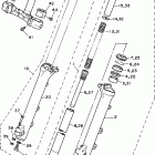 XV750HC1/XV750H1 Передняя вилка