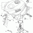 YZF 750R Fuel tank (non-california)