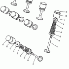 XJ600SH Seca II Клапана
