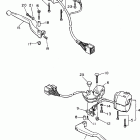 FZR600RHC/FZR600RH Рулевые переключатели