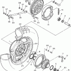 XV750HC1/XV750H1 Заднее колесо