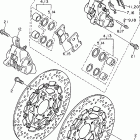 FZR600RHC/FZR600RH Передний тормозной суппорт
