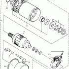 FZR600RHC/FZR600RH Стартер электрический