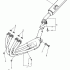 FRZ 600R Exhaust (non california)