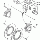 XV750HC1/XV750H1 Передний тормозной суппорт