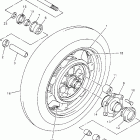 ROYAL STAR TOUR CLASSIC-XVZ13ATH/XVZ13AH/XVZ13ATHC/XVZ13AHC Заднее колесо