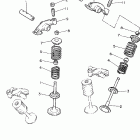 XV750HC1/XV750H1 Клапана