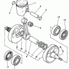 WR 250 Коленчатый вал и Поршень