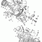 XV750G Virago 750 Головка цилиндра