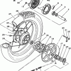 XT 350 Заднее колесо