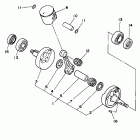 YZ 125 Коленчатый вал и Поршень