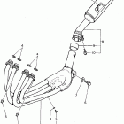 FZR600RGC/FZR600RG Exhaust noncalifornia