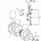 XJ 600S Коленчатый вал и Поршень