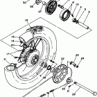 SEROW -XT 225 Заднее колесо