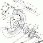 FZR600RGC/FZR600RG Заднее колесо