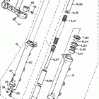 XV750GC/XV750G Передняя вилка