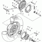 XV750GC/XV750G Заднее колесо