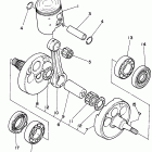 WR 250 Коленчатый вал и Поршень